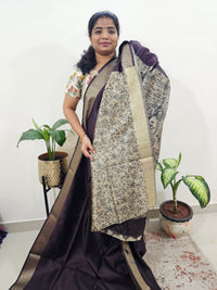 Soft Semi Raw Silk - Dark Purple