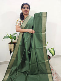 Soft Semi Raw Silk - Green