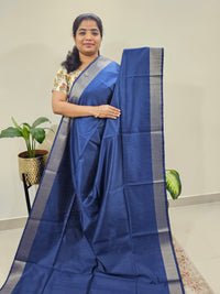 Soft Semi Raw Silk - Blue