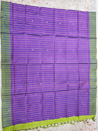 Chinnalampattu Saree -  Purple with Green