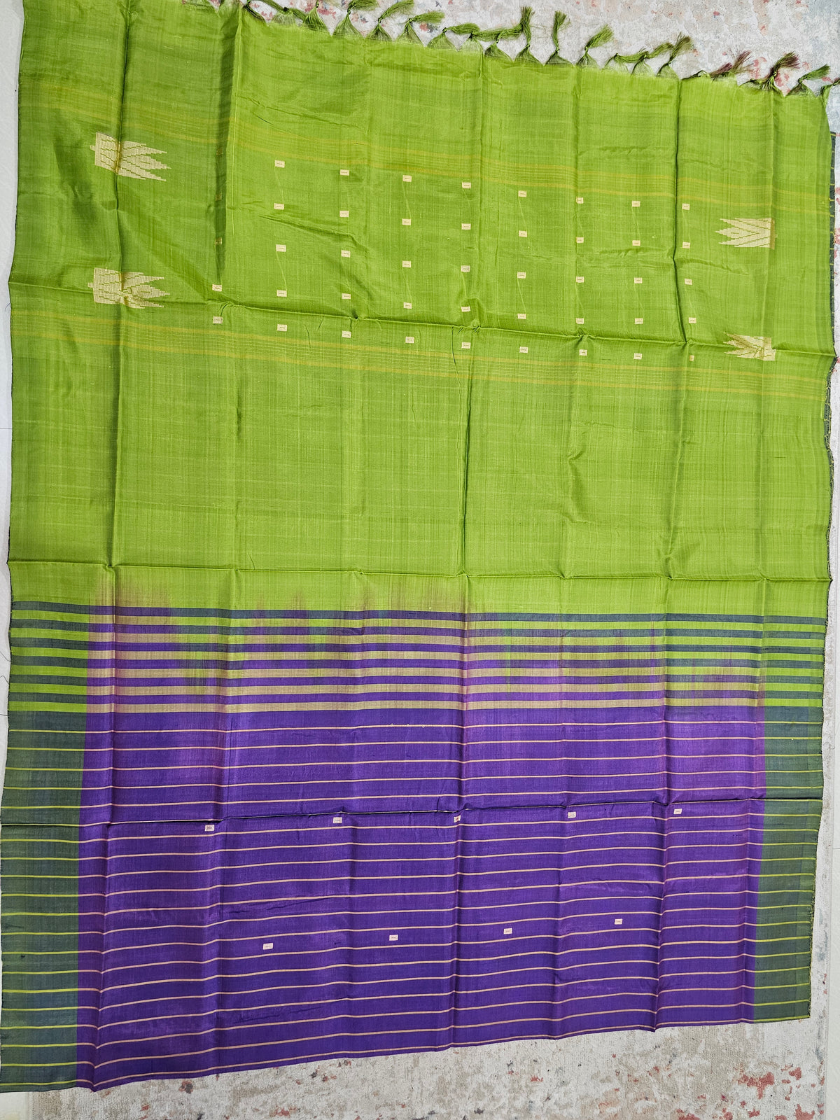 Chinnalampattu Saree -  Purple with Green