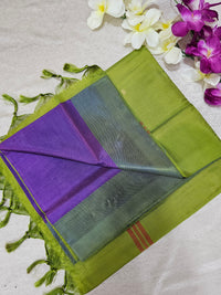 Chinnalampattu Saree -  Purple with Green