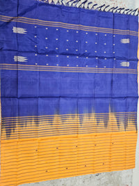 Chinnalampattu Saree - Orange with Blue