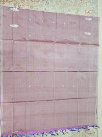 Chinnalampattu Saree - Dark Onion Pink with Dual Pink cum Violet Shade