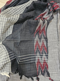 Pure Cotton -  Black with Maroon