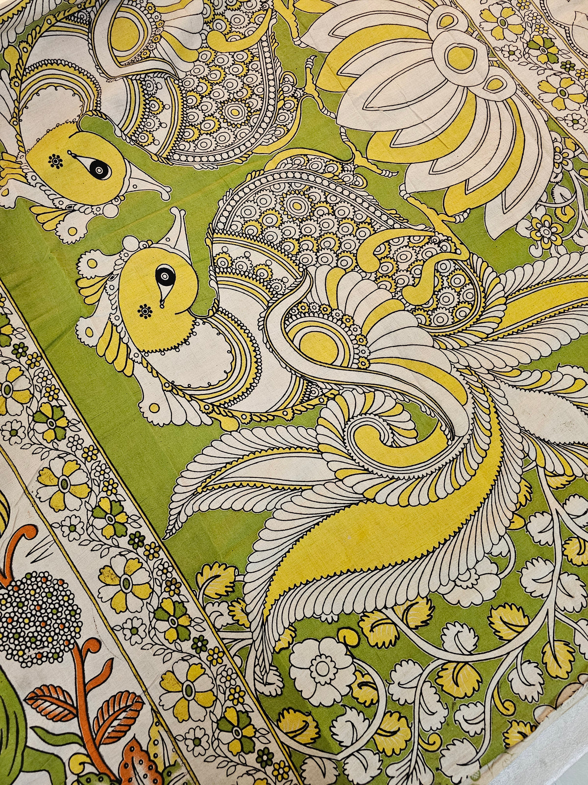 Cotton Kalamkari Saree - Multi Shade