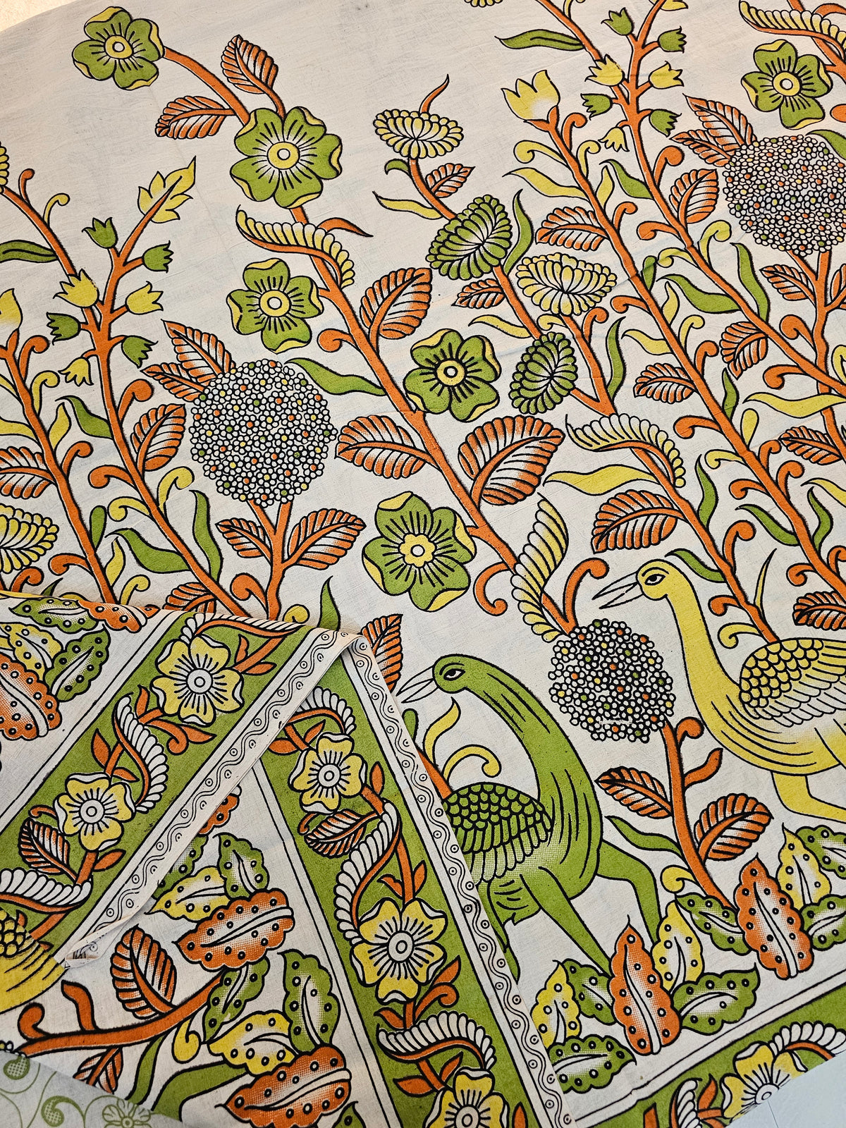 Cotton Kalamkari Saree - Multi Shade