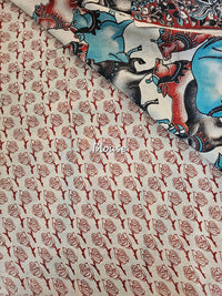 Cotton Kalamkari Saree - Multi Shade