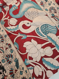 Cotton Kalamkari Saree - Pichwai Multi Shade