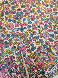 Cotton Kalamkari Saree - Multi Shade