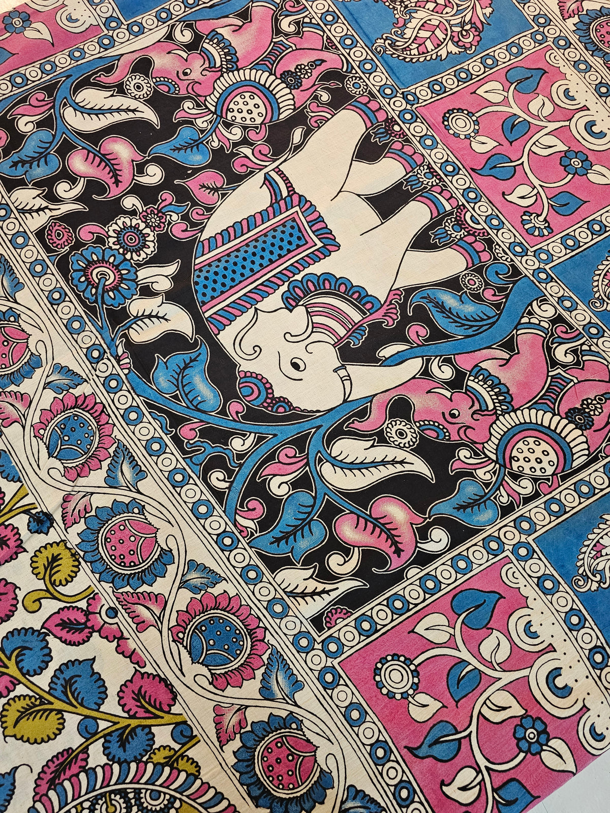 Cotton Kalamkari Saree - Multi Shade