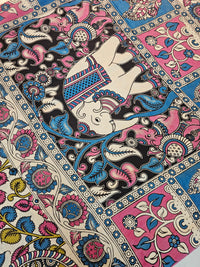 Cotton Kalamkari Saree - Multi Shade