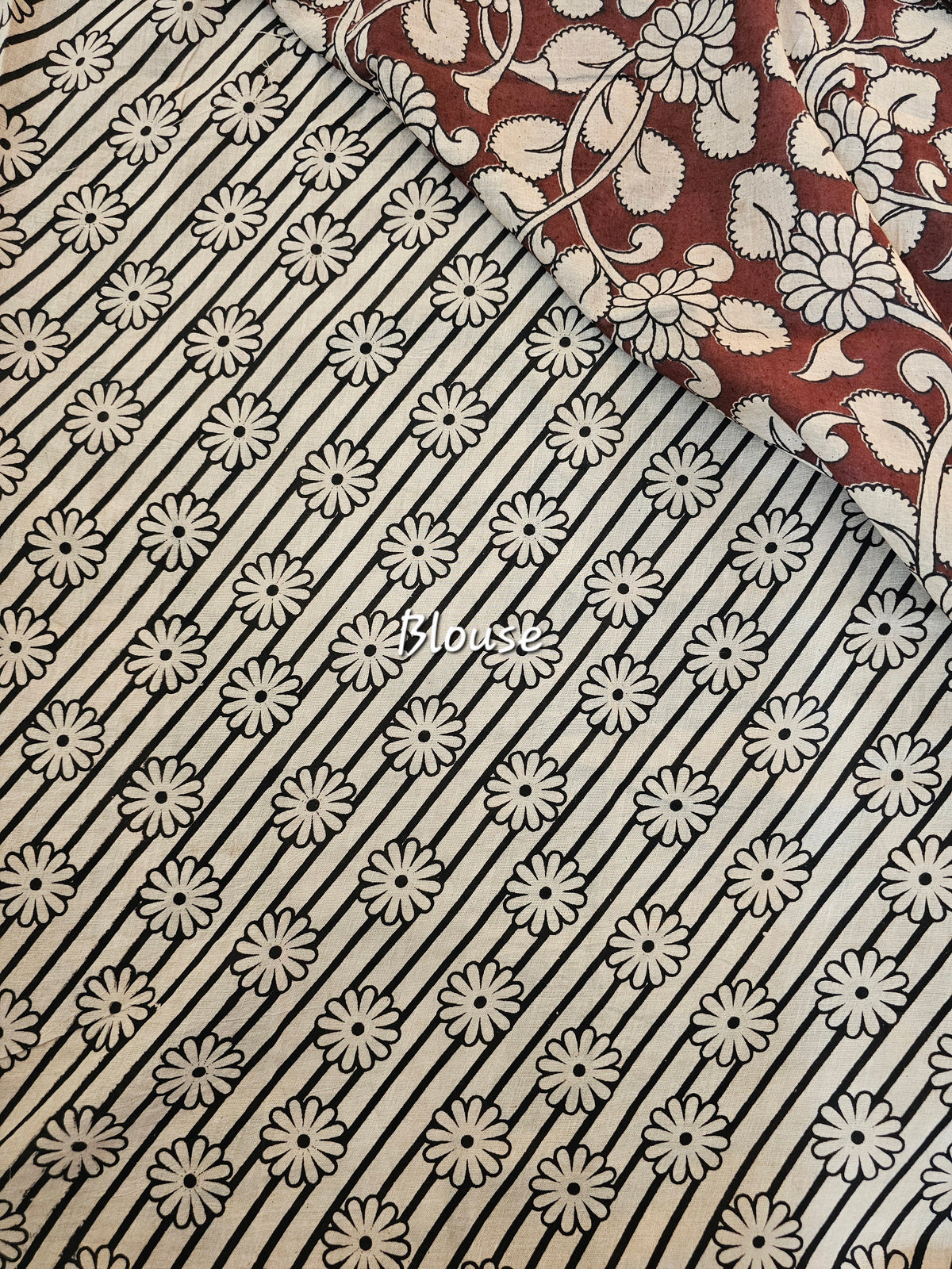 Cotton Kalamkari Saree - Maroon