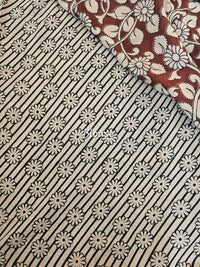 Cotton Kalamkari Saree - Maroon