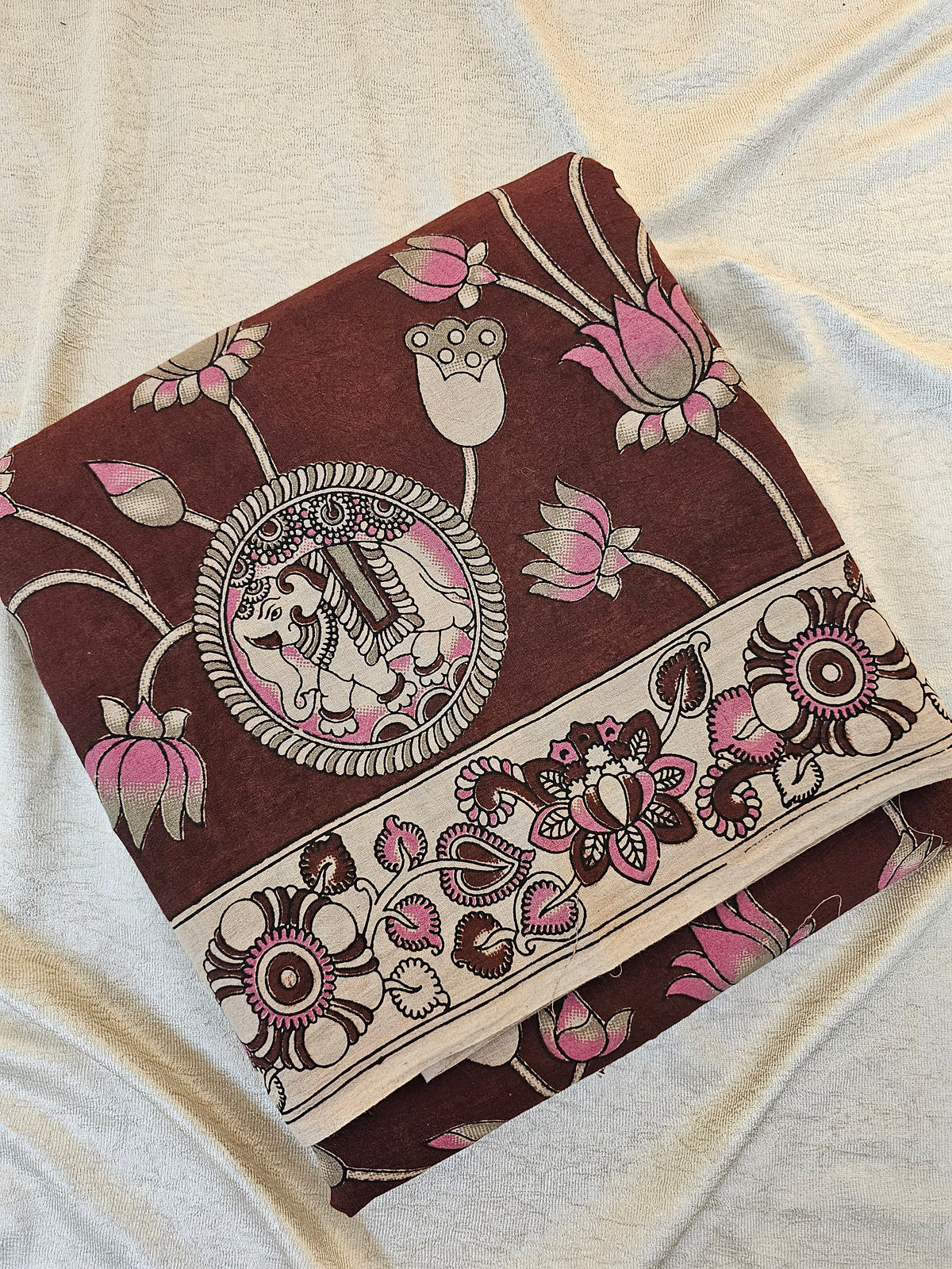 Kalamkari Saree - Maroon