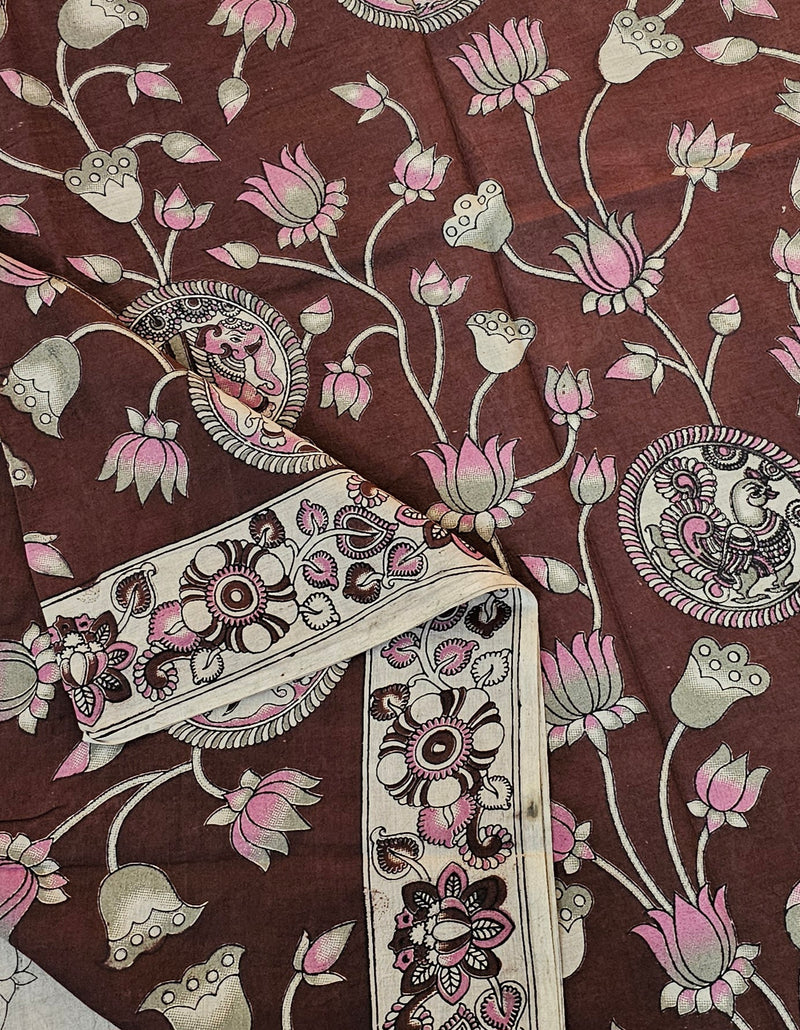 Kalamkari Saree - Maroon