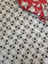 Cotton Kalamkari Saree - Red