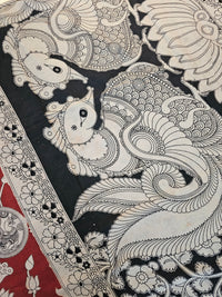 Cotton Kalamkari Saree - Red