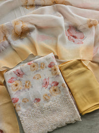 Premimum Pure Soft Linen Unstitched Salwar - Mustard