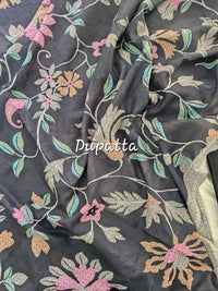 Soft Cotton Unstitched Salwar - Black