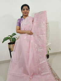 Premium Kota Designer Saree with Classy Patch Work - Peach