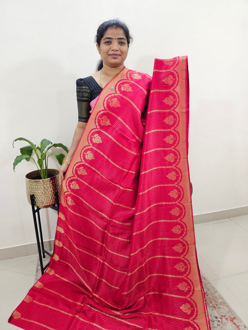 Semi Kathan Silk Saree - Red