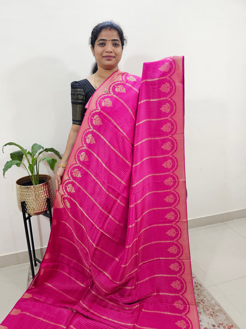 Semi Kathan Silk Saree - Pink