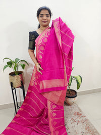 Semi Kathan Silk Saree - Pink