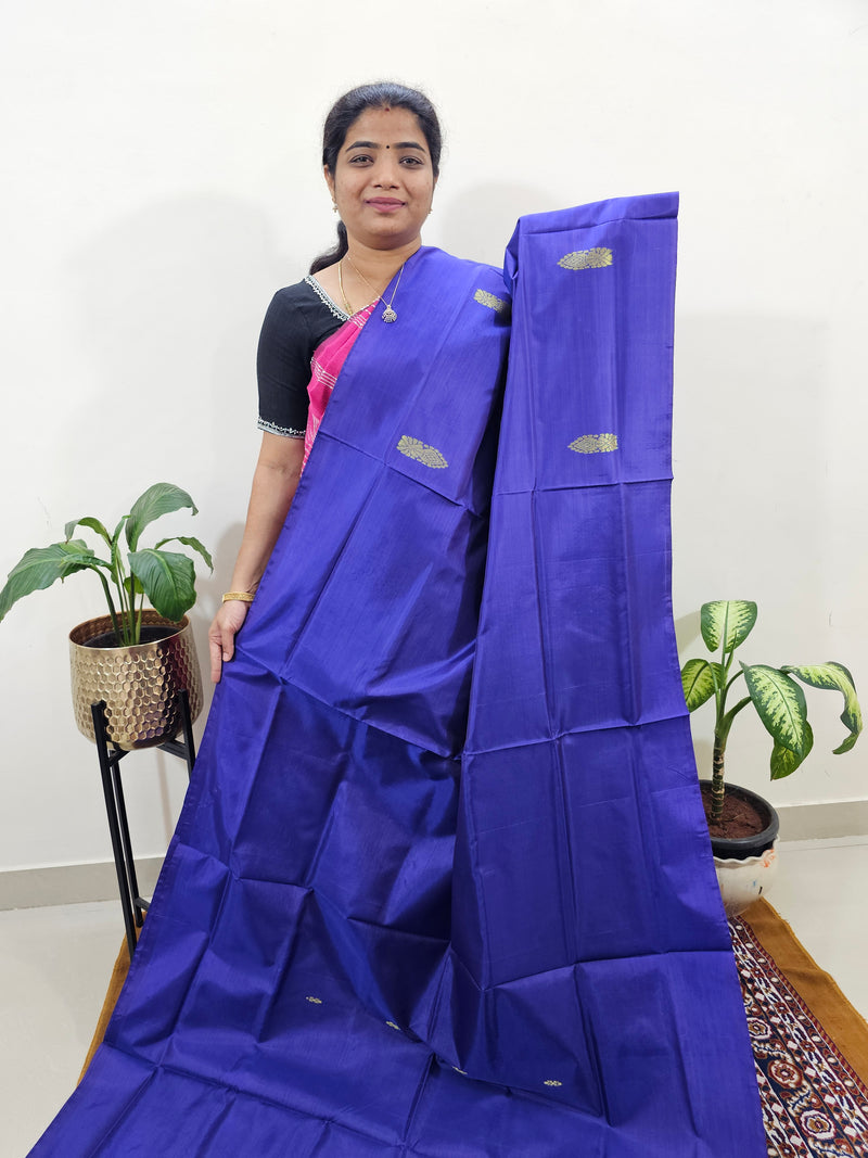 Chinnalampattu Saree with Blouse -  Blue with Green