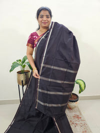 Mangalagiri Silk Cotton - Dark Brown
