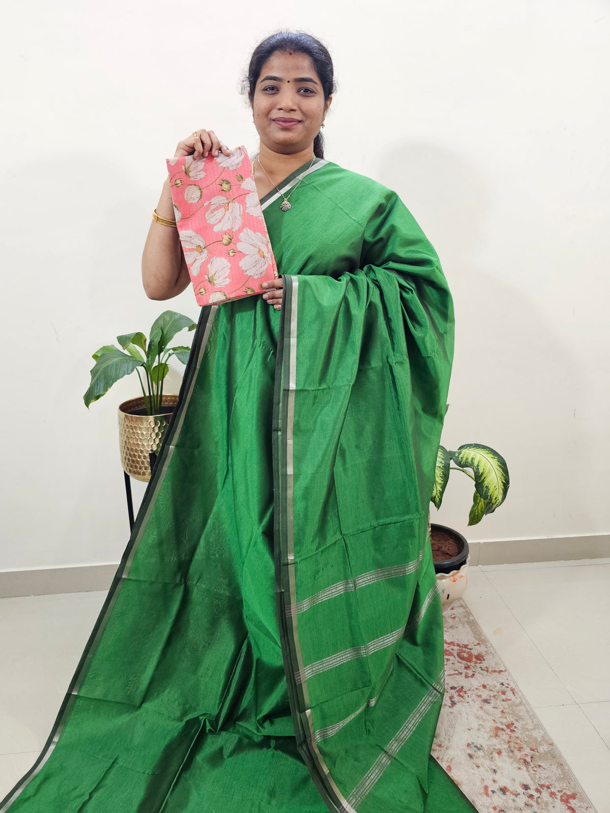 Mangalagiri Silk Cotton - Green
