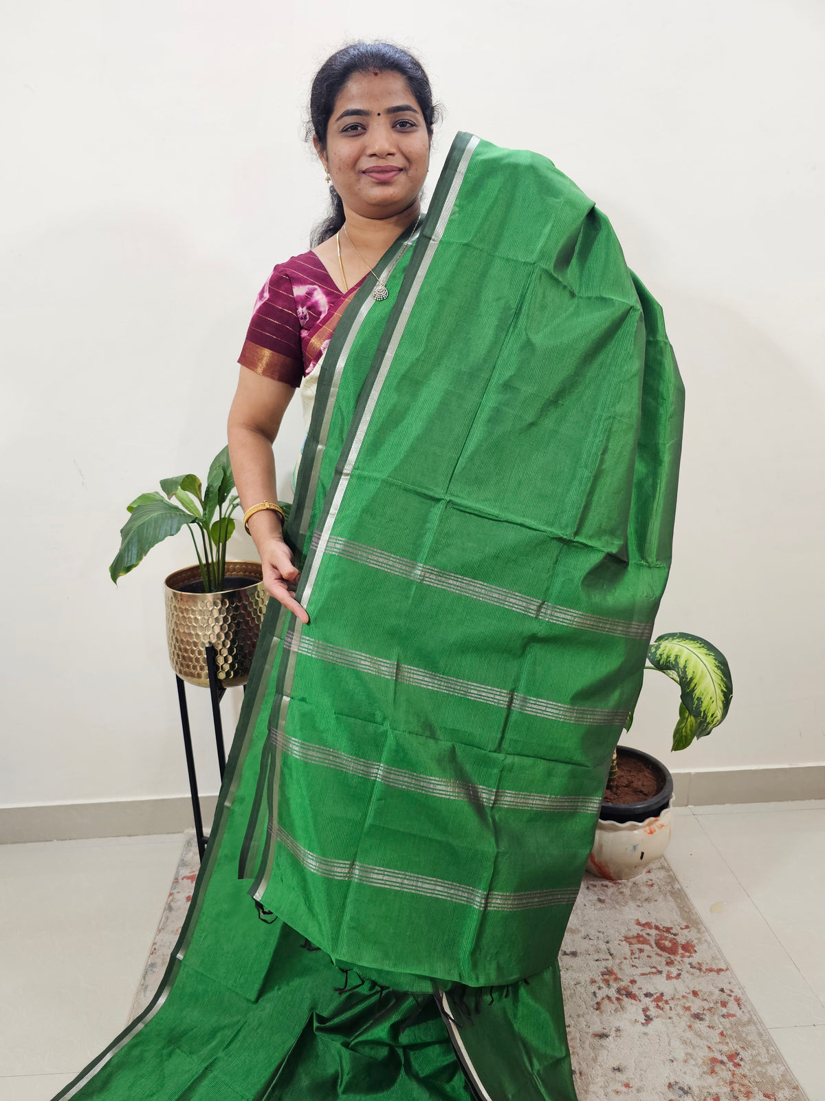Mangalagiri Silk Cotton - Green