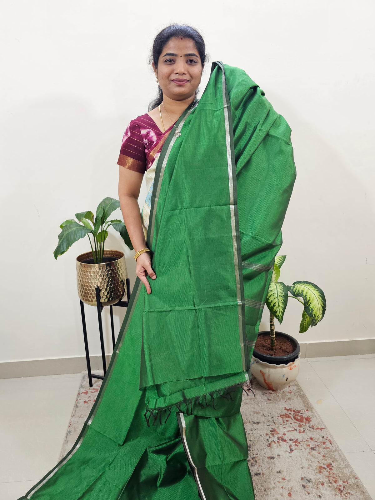 Mangalagiri Silk Cotton - Green