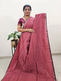Mangalagiri Silk Cotton - Dark Onion Pink