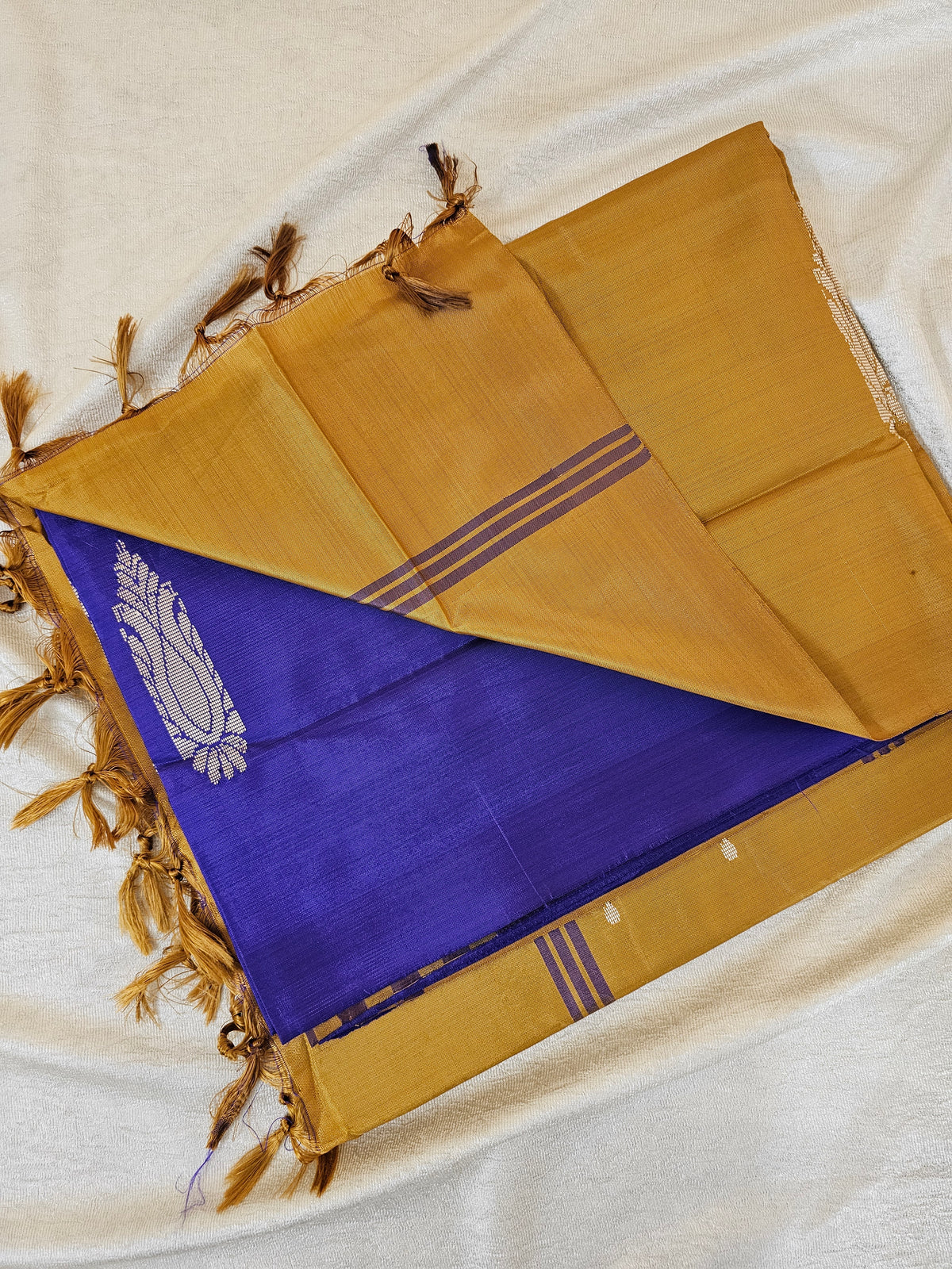 Chinnalampattu Saree- Purple with Brown