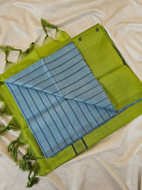 Chinnalampattu Saree - Blue with Green