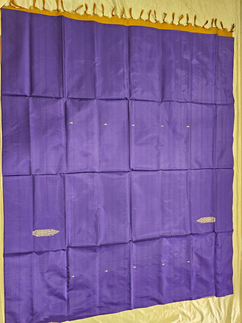 Chinnalampattu Saree- Purple with Brown