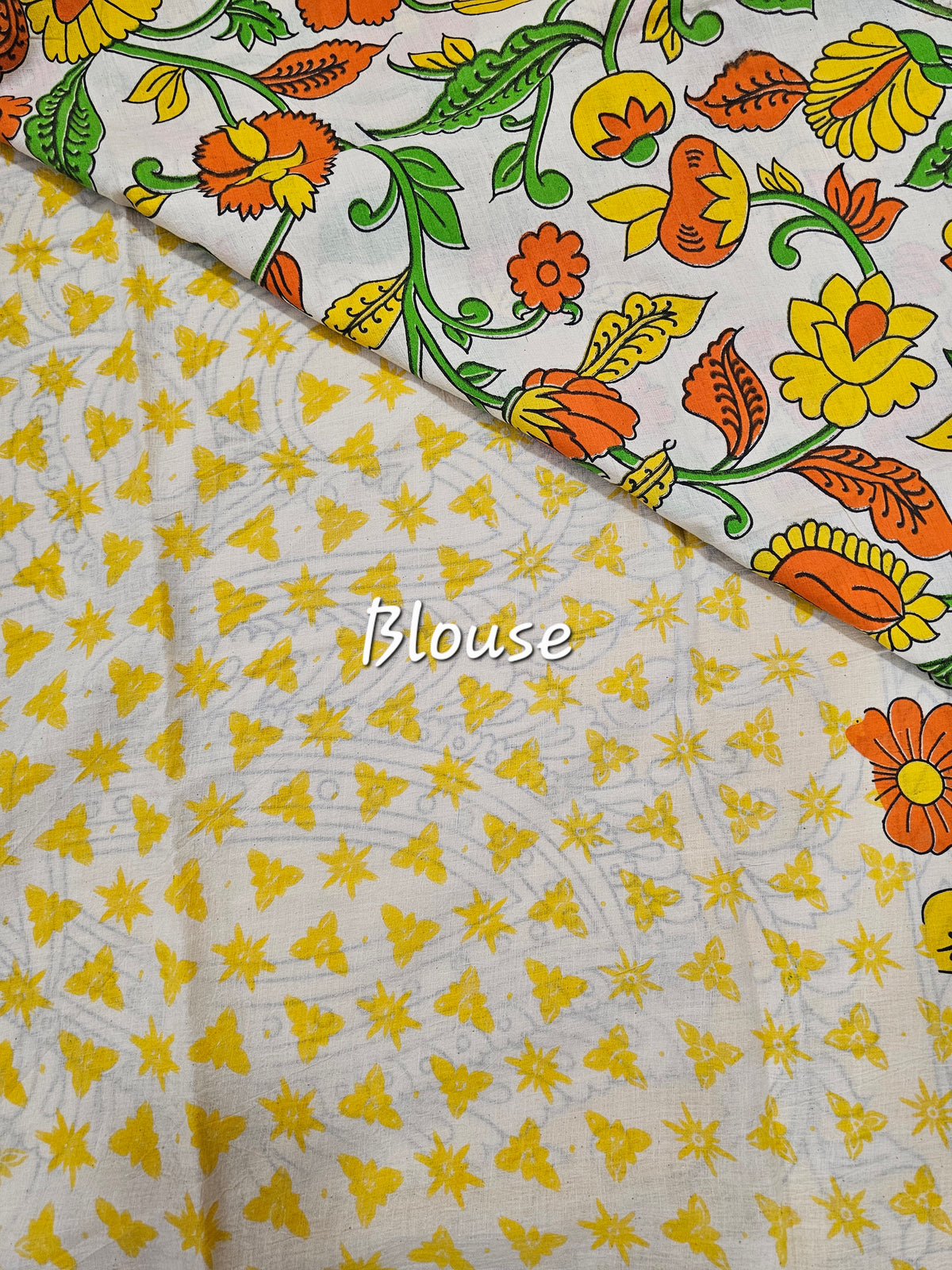 Cotton Kalamkari Saree - Multi Shade Kalamkari