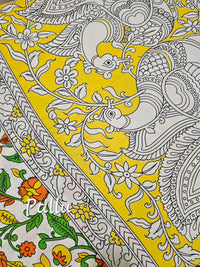 Cotton Kalamkari Saree - Multi Shade Kalamkari