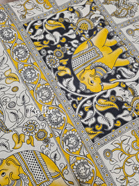 Cotton Kalamkari Saree - Yellow