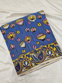 Cotton Kalamkari Saree - Blue