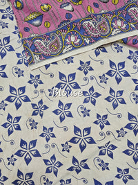 Cotton Kalamkari Saree - Pink