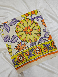 Cotton Kalamkari Saree - Multi Shade Kalamkari