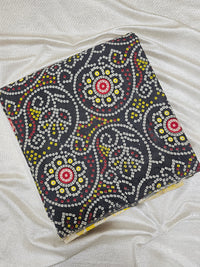 Cotton Kalamkari Saree - Black