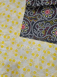 Cotton Kalamkari Saree - Black