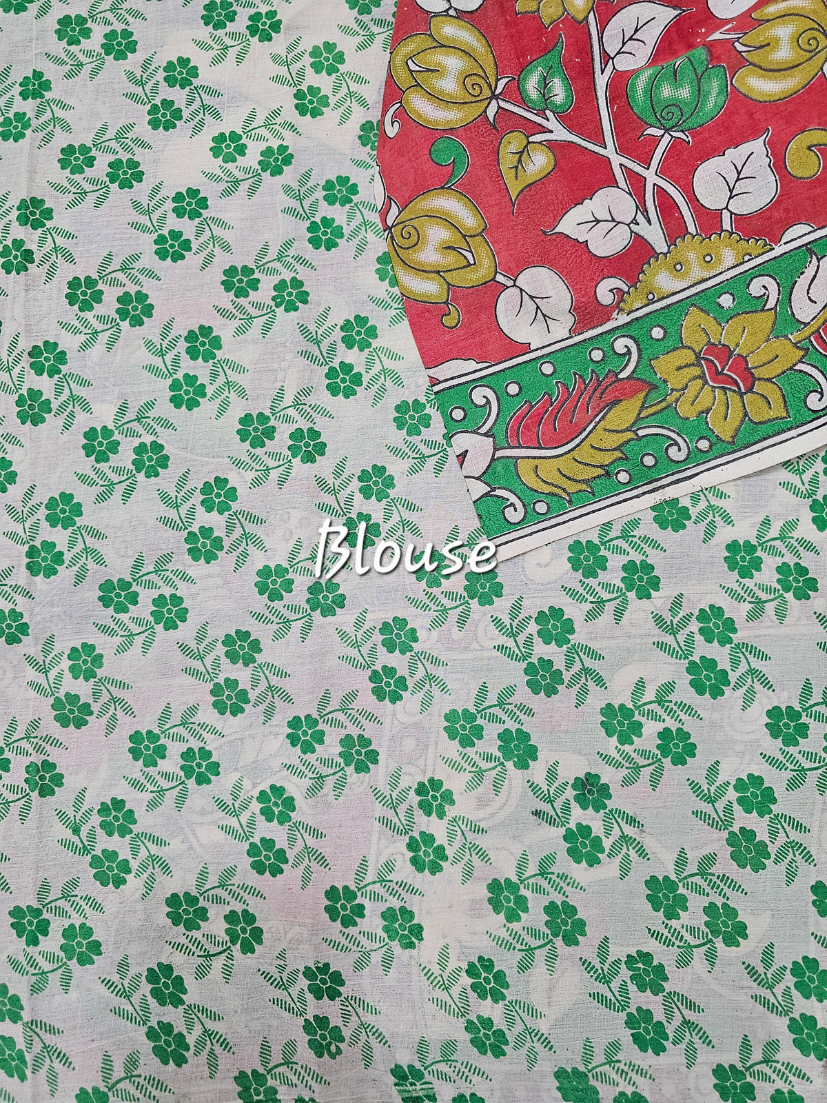 Cotton Kalamkari Saree - Red