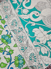 Cotton Kalamkari Saree - Green