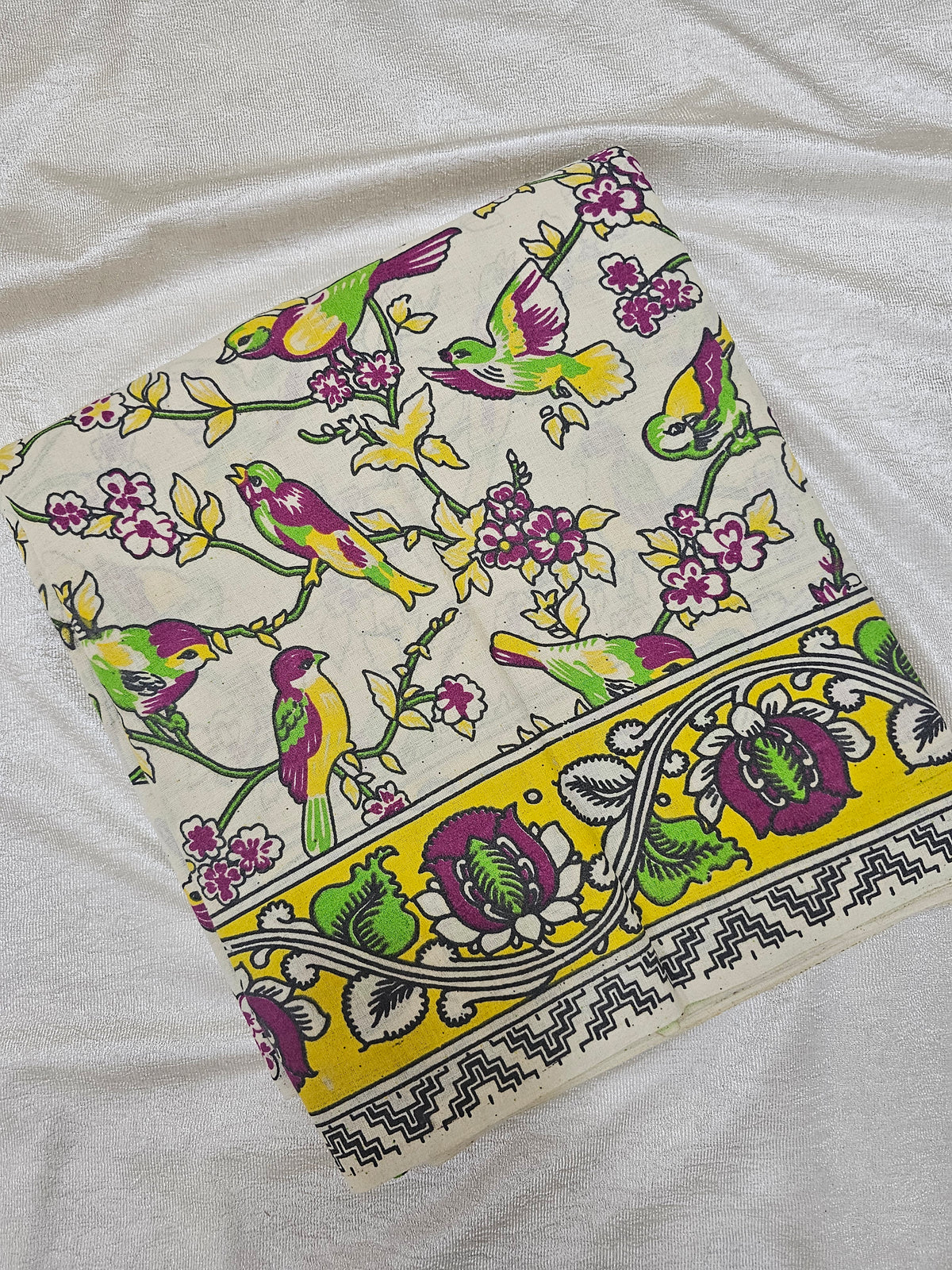 Cotton Kalamkari Saree - Multi Shade