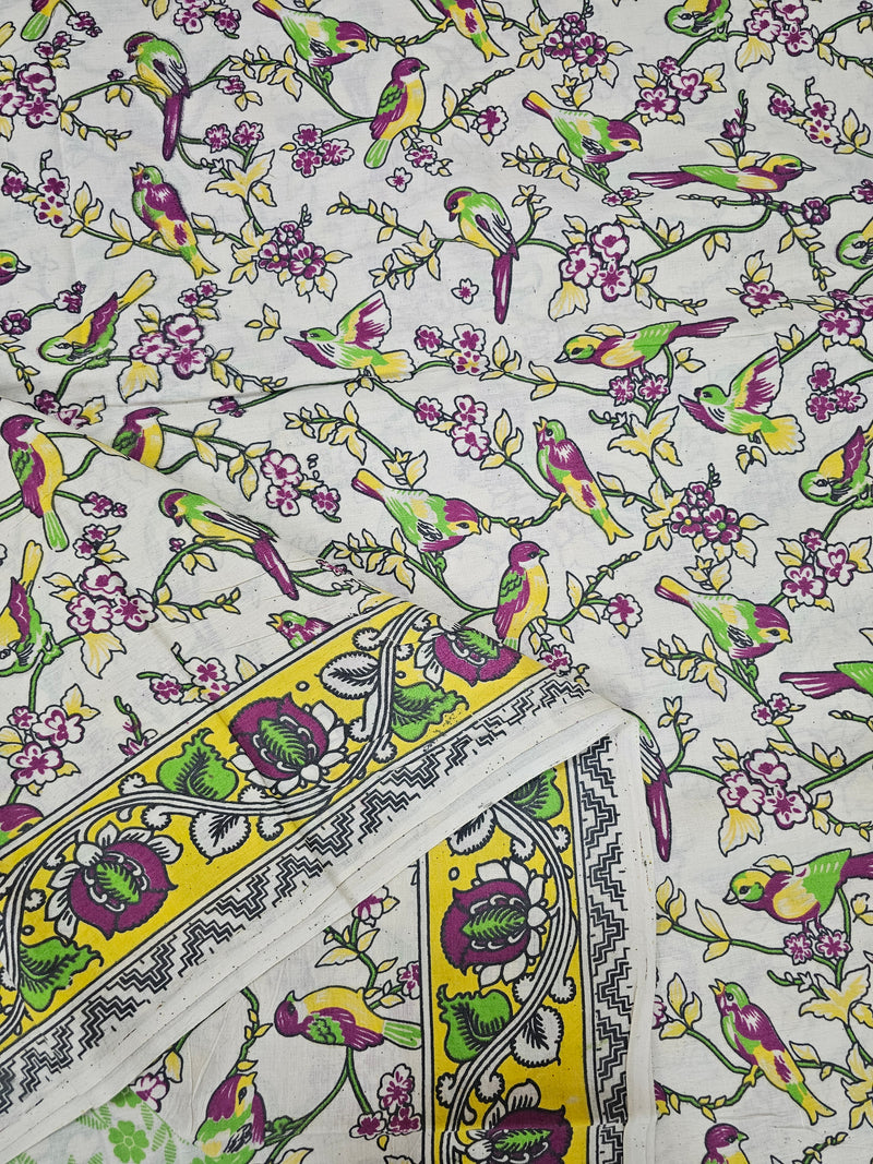 Cotton Kalamkari Saree - Multi Shade