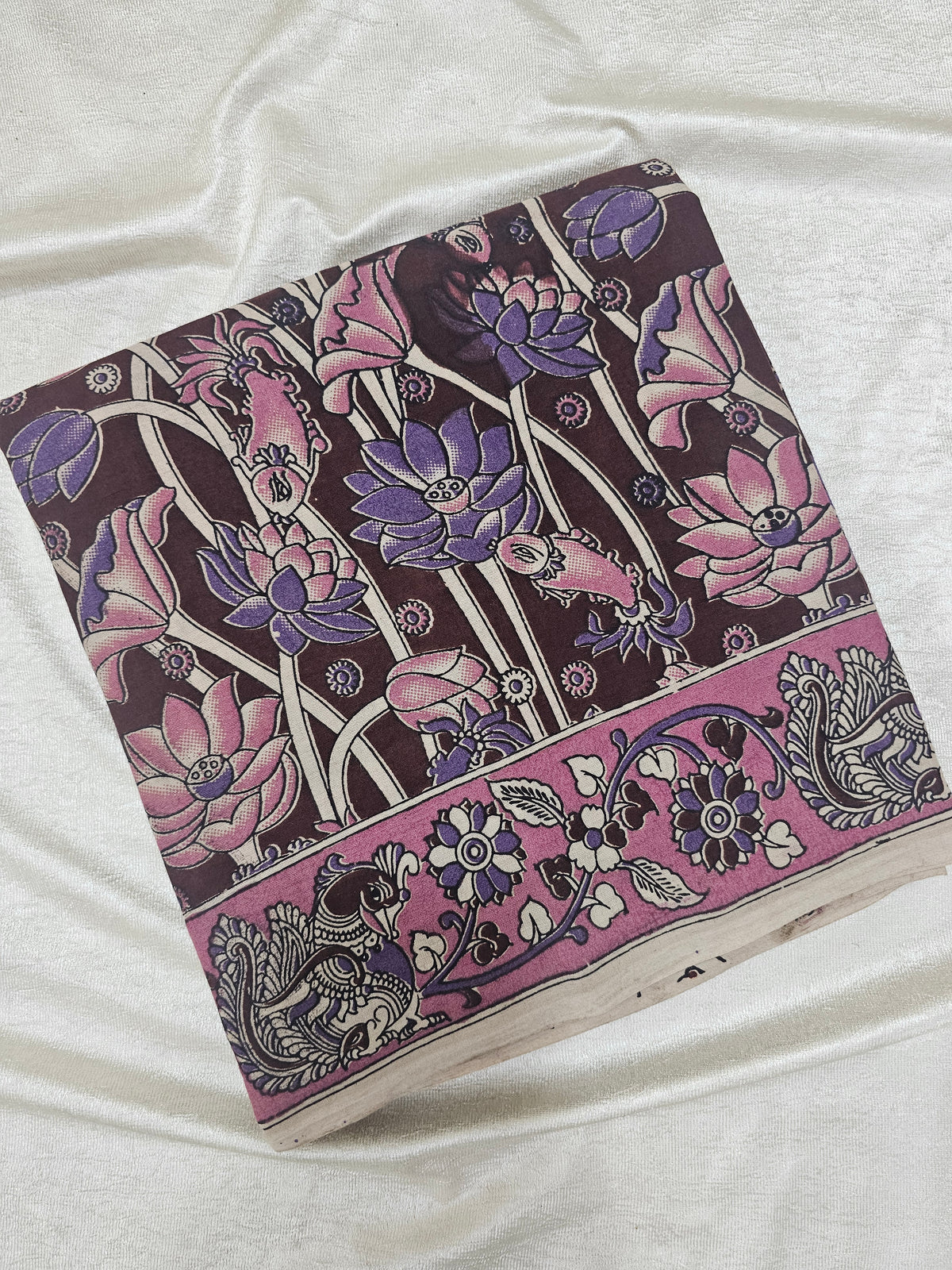 Cotton Kalamkari Saree - Maroon